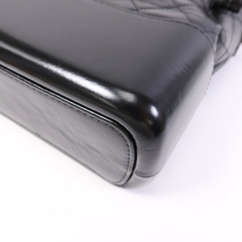 CHANEL 牛皮皮革Gabrielle Large鏈帶肩背袋-10