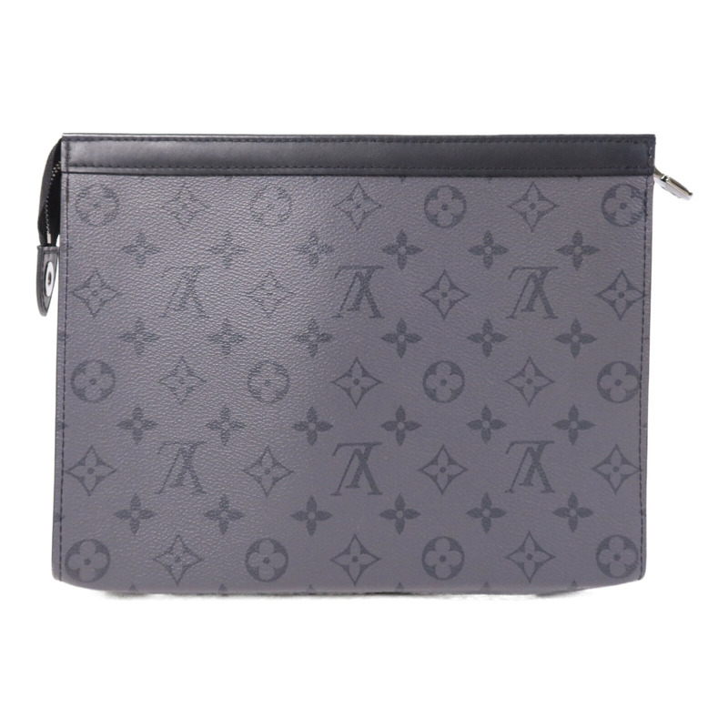 LOUIS VUITTON Monogram Pochette Voyage MM銀扣手拿包-1