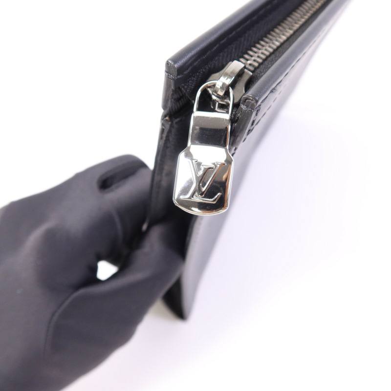 LOUIS VUITTON Monogram Pochette Voyage MM銀扣手拿包-6