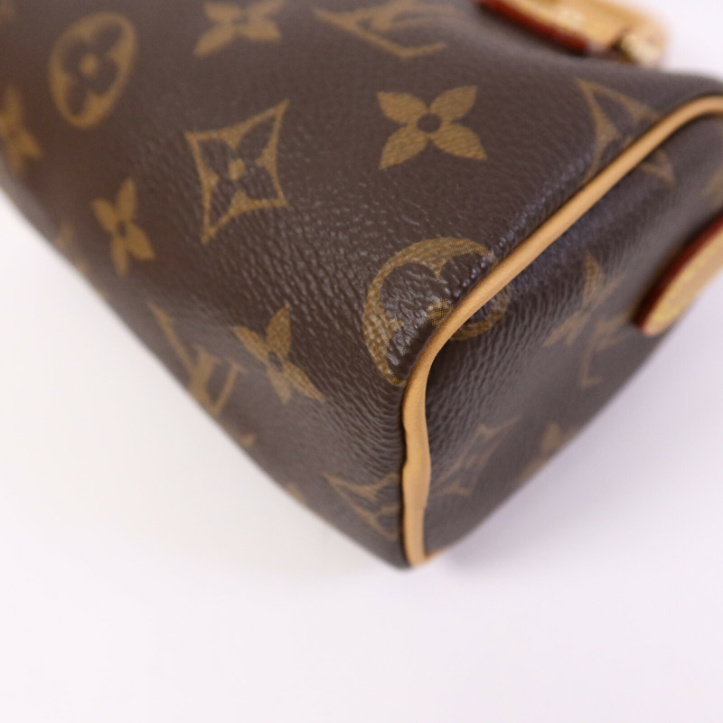 LOUIS VUITTON Monogram Nano Speedy金扣手挽肩背兩用袋-13