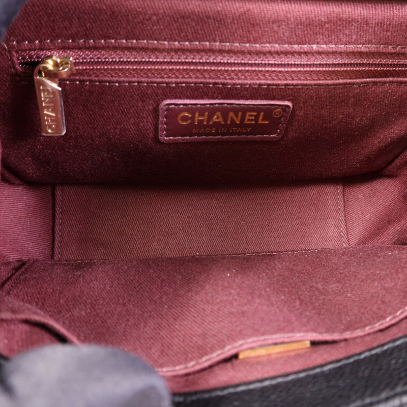 CHANEL 牛皮皮革Business Affinity金扣手挽肩背兩用袋-4