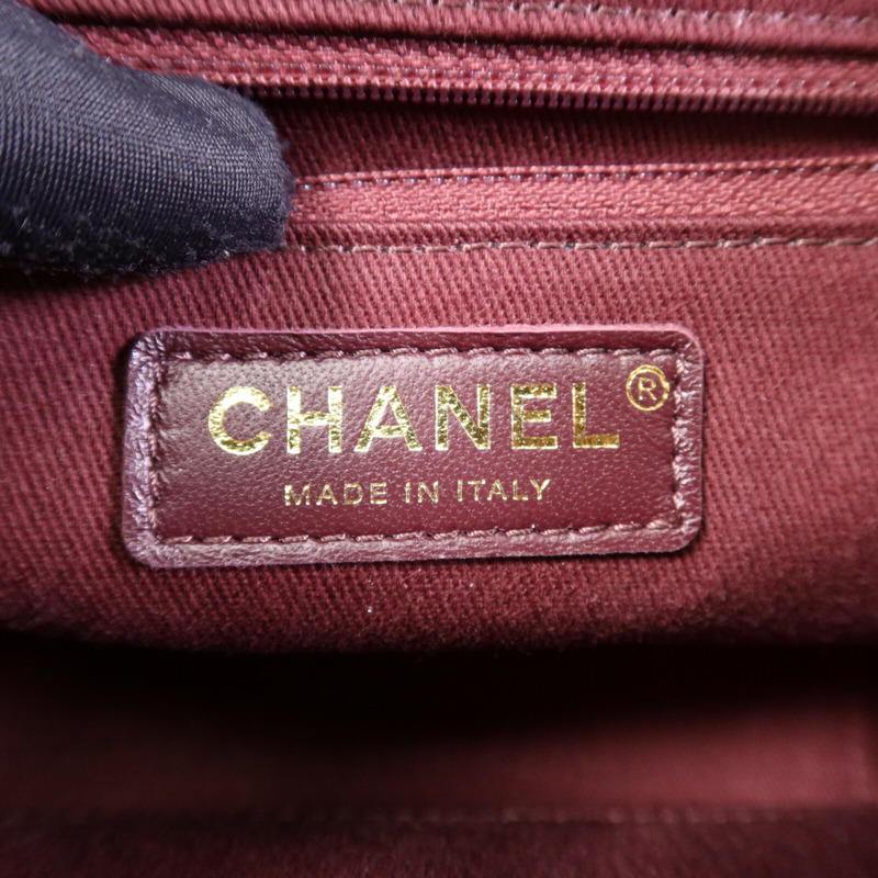 CHANEL 牛皮皮革Business Affinity金扣手挽肩背兩用袋-5