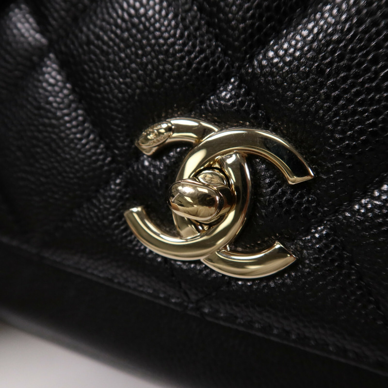 CHANEL 牛皮皮革Business Affinity金扣手挽肩背兩用袋-6