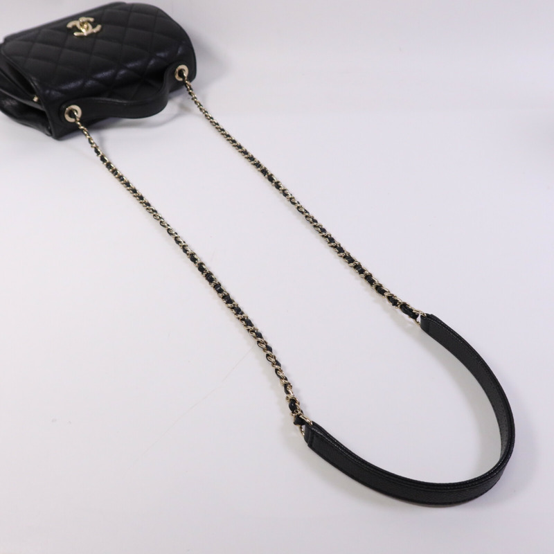 CHANEL 牛皮皮革Business Affinity金扣手挽肩背兩用袋-9