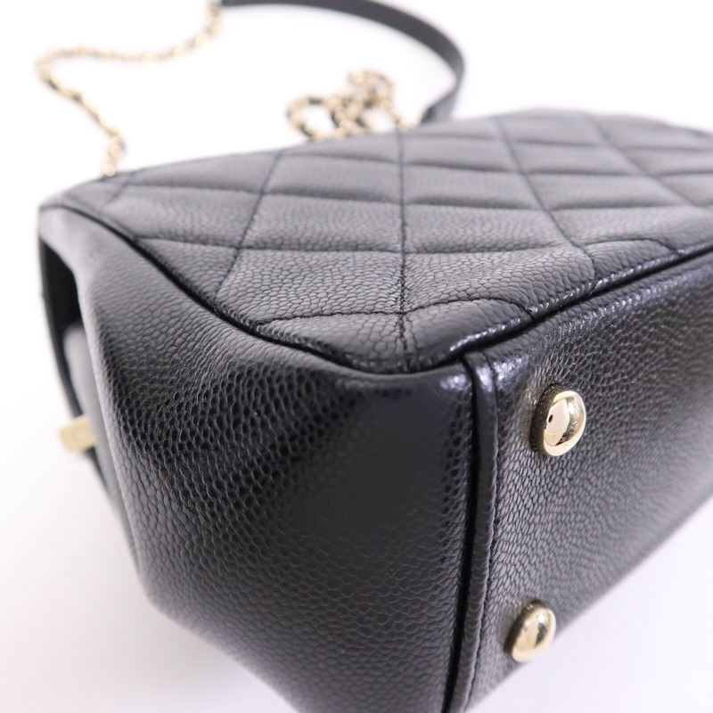 CHANEL 牛皮皮革Business Affinity金扣手挽肩背兩用袋-14