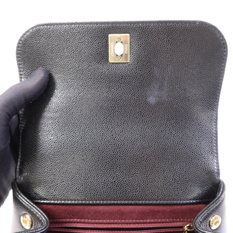 CHANEL 牛皮皮革Business Affinity金扣手挽肩背兩用袋-15