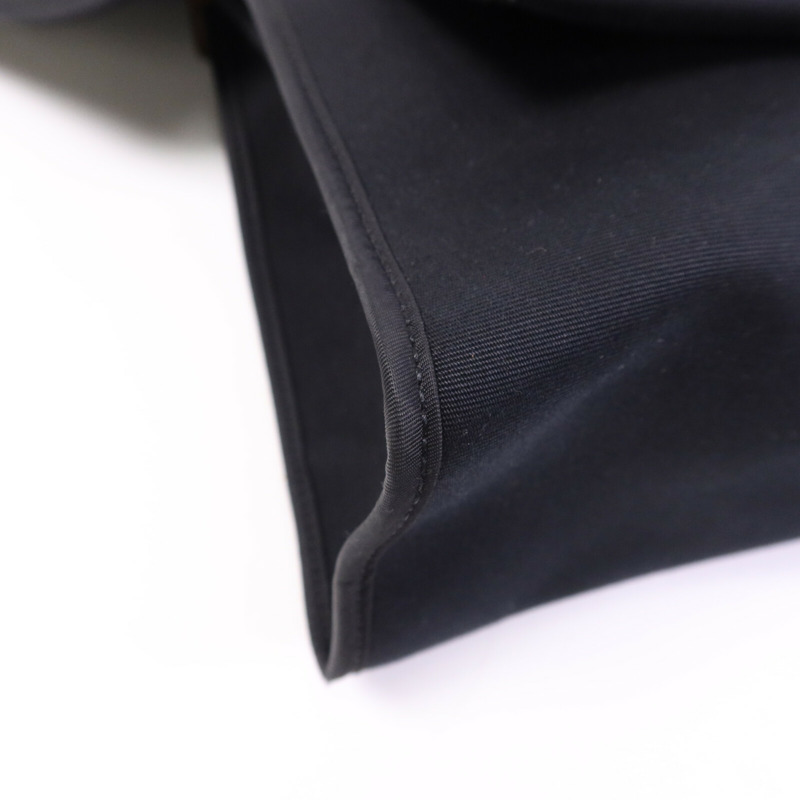 HERMES 帆布Herbag PM銀扣手挽肩背兩用袋Noir-13