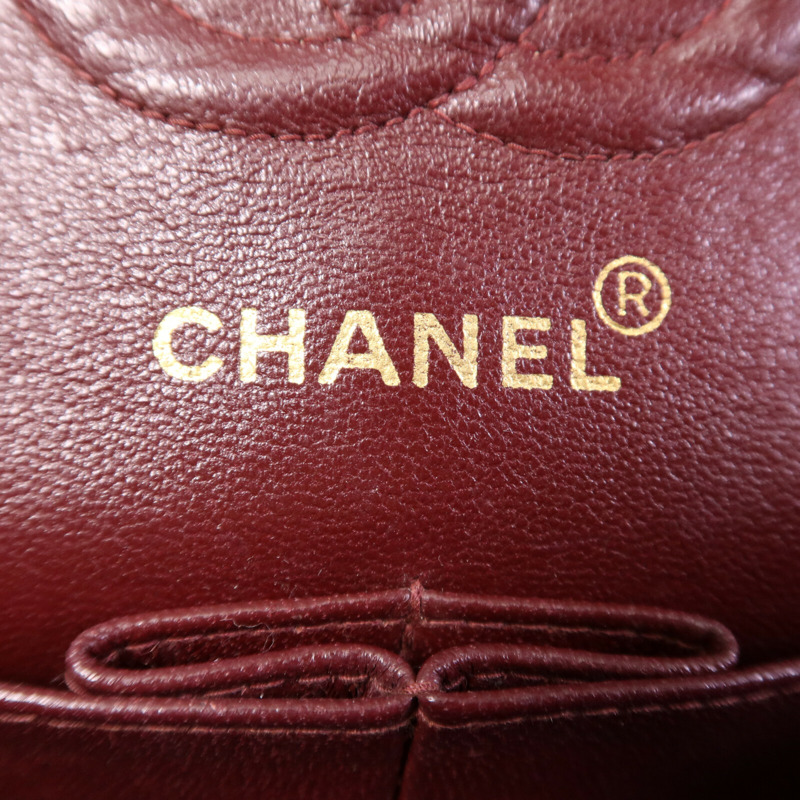 CHANEL 羊皮皮革Classic 23金扣鏈帶肩背袋-5