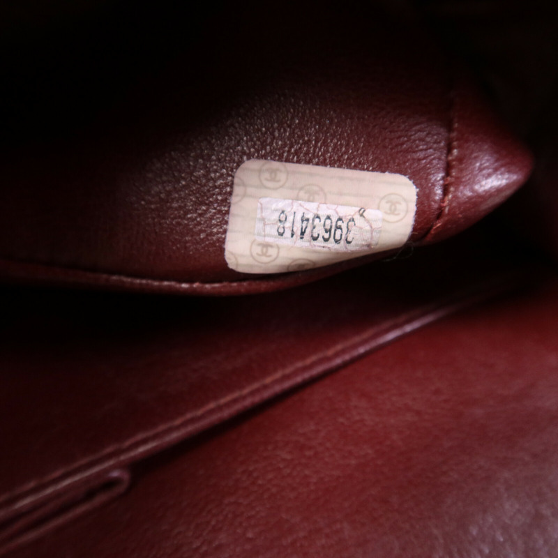 CHANEL 羊皮皮革Classic 23金扣鏈帶肩背袋-7