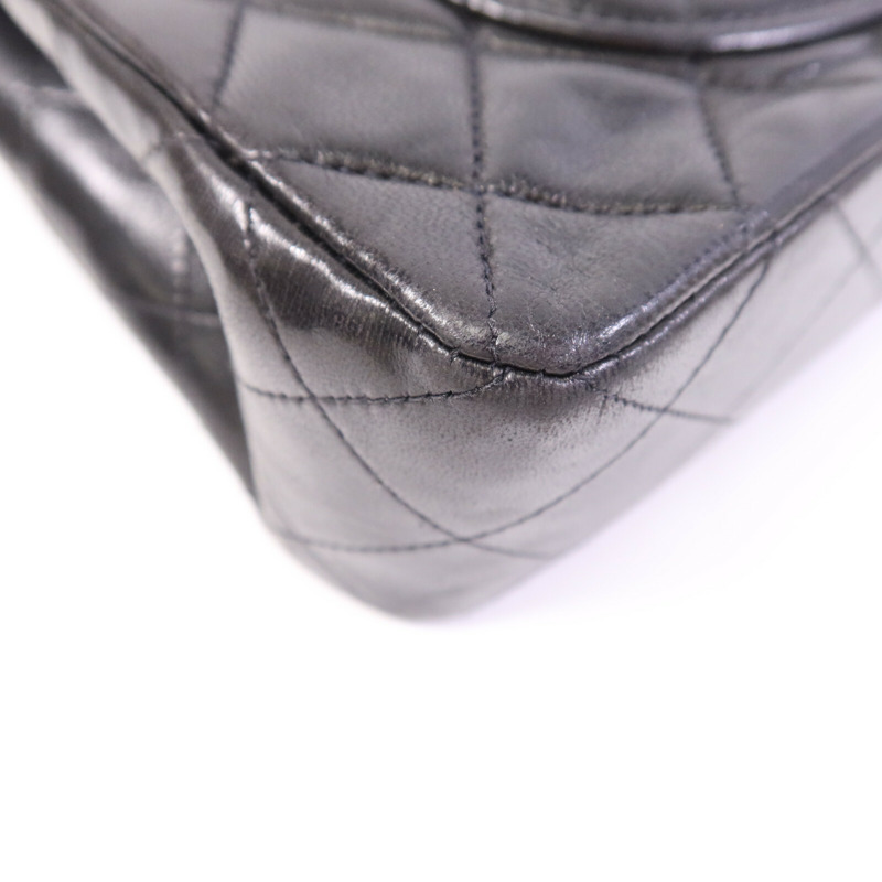 CHANEL 羊皮皮革Classic 23金扣鏈帶肩背袋-13