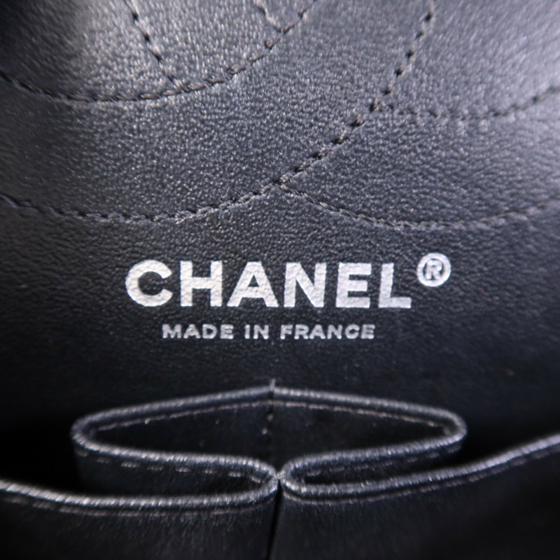 CHANEL 牛皮皮革2.55 Large銀扣鏈帶肩背袋-5