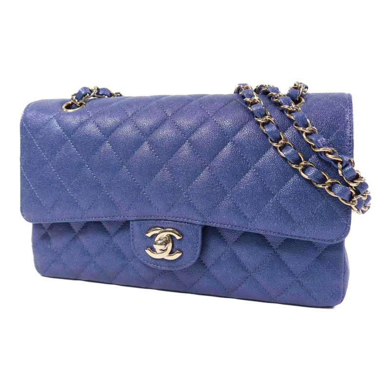 CHANEL 牛皮皮革Classic 25金扣鏈帶肩背袋-2