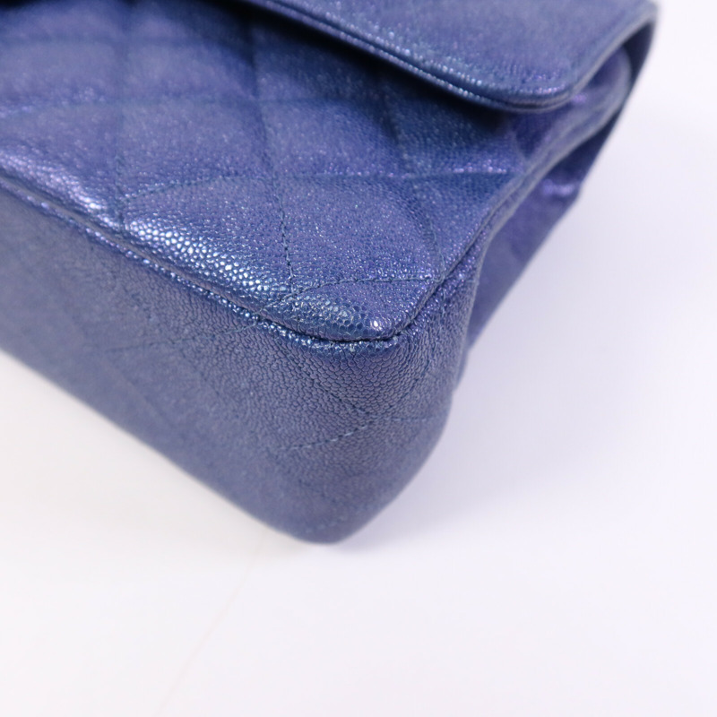 CHANEL 牛皮皮革Classic 25金扣鏈帶肩背袋-10