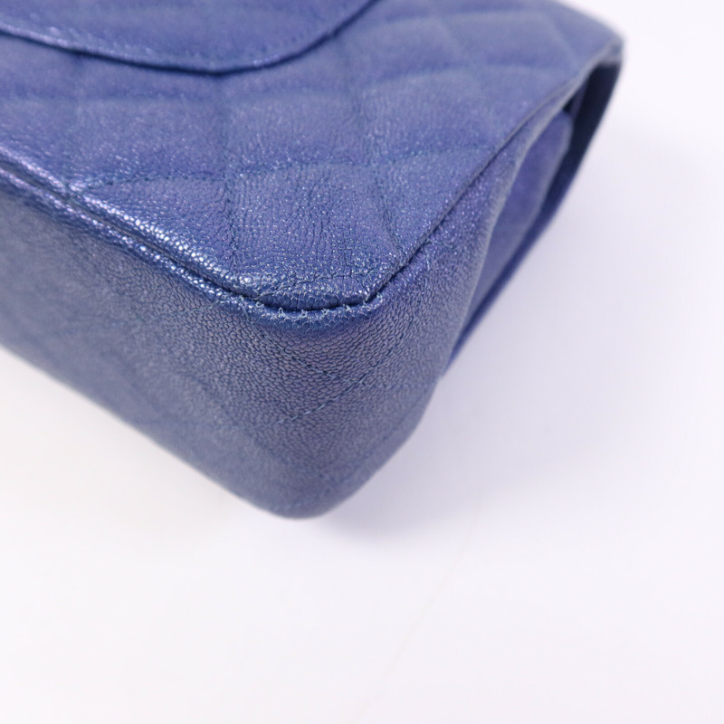 CHANEL 牛皮皮革Classic 25金扣鏈帶肩背袋-12