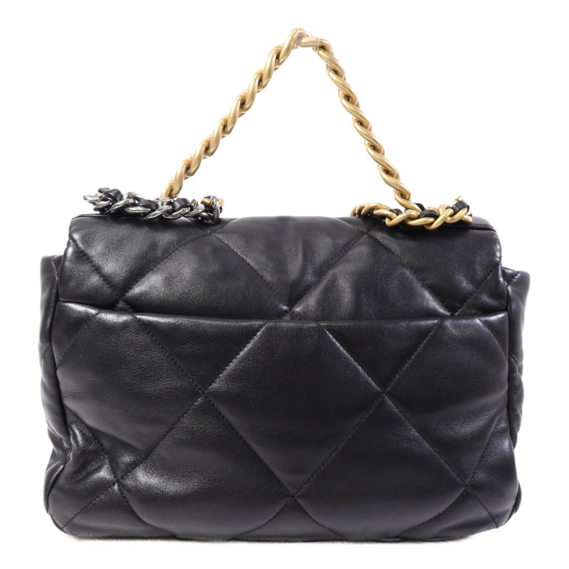 CHANEL 羊皮皮革Chanel 19鏈帶肩背袋-1