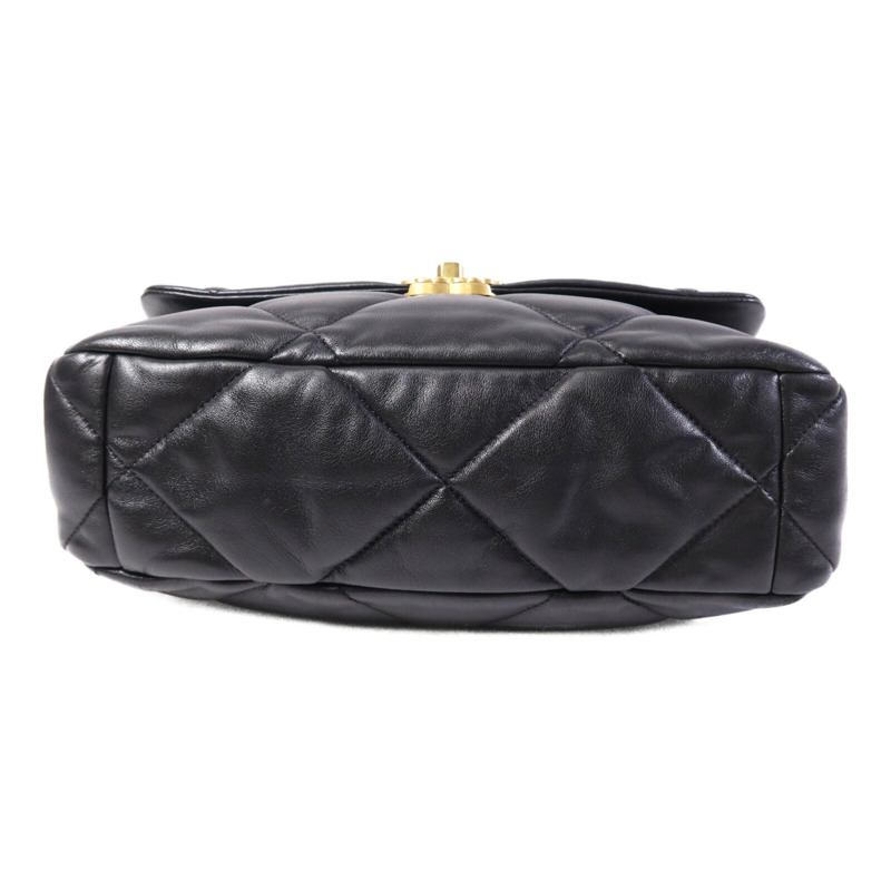 CHANEL 羊皮皮革Chanel 19鏈帶肩背袋-3