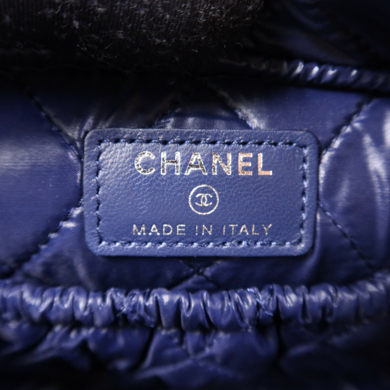 CHANEL 羊皮皮革Pouch銀扣手拿包-5