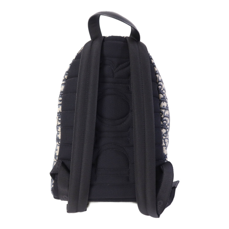 Dior 帆布Oblique Backpack銀扣背包-1