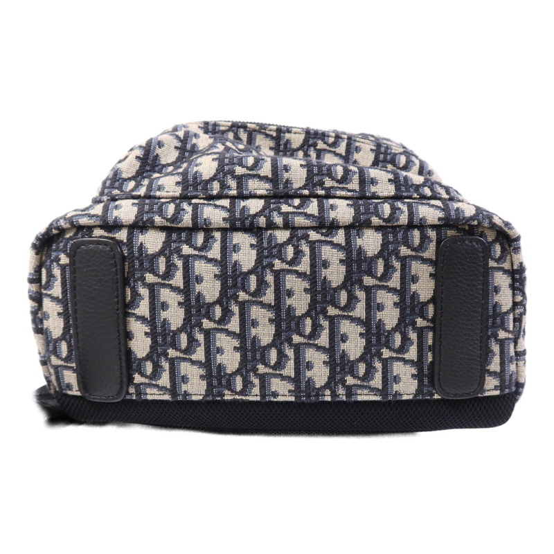 Dior 帆布Oblique Backpack銀扣背包-3