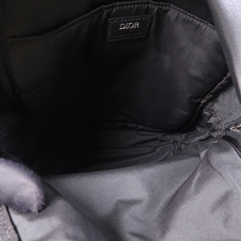 Dior 帆布Oblique Backpack銀扣背包-4