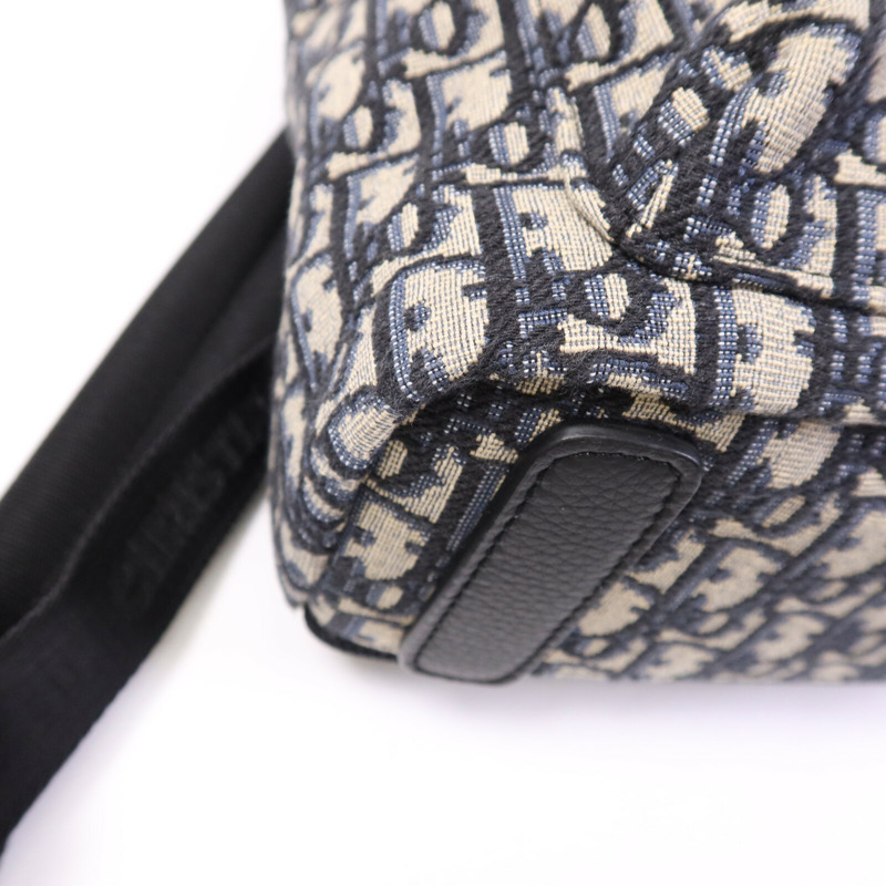 Dior 帆布Oblique Backpack銀扣背包-10