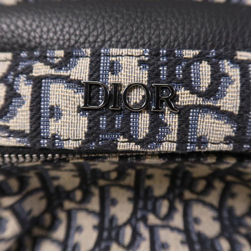 Dior 帆布Oblique Backpack銀扣背包-13
