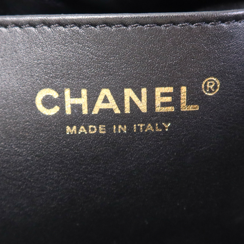 CHANEL 牛皮皮革C22 Mini金扣鏈帶肩背袋-5