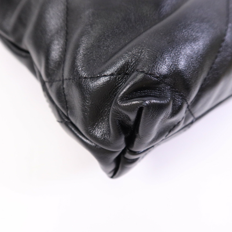 CHANEL 牛皮皮革C22 Mini金扣鏈帶肩背袋-13