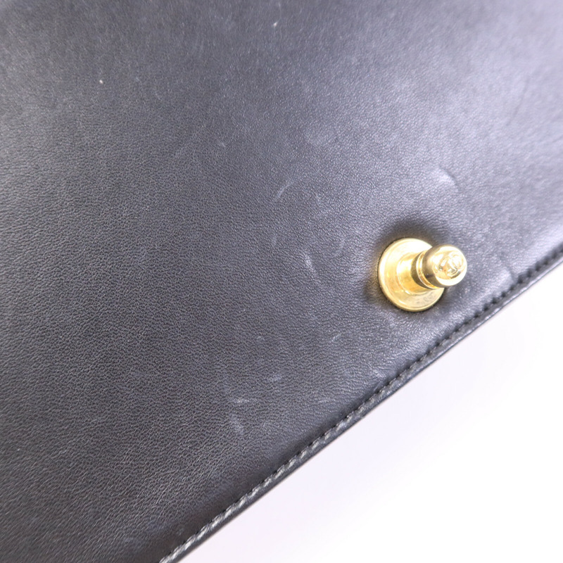 CHANEL 羊皮皮革Boy 25金扣鏈帶肩背袋-18