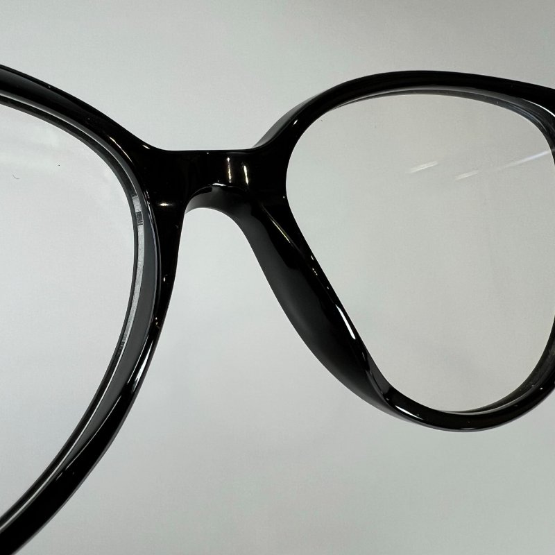 CHANEL 黑細框平光墨鏡-8