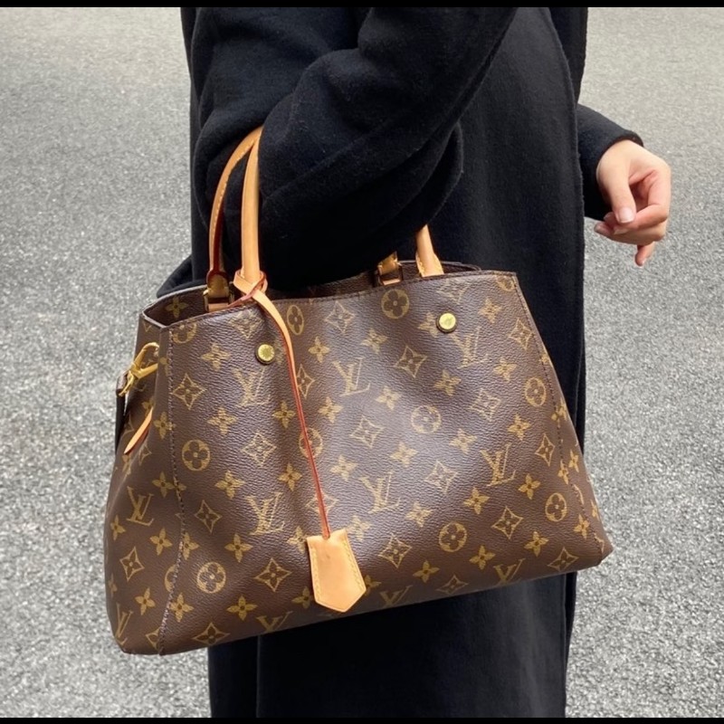 莉亞精品♡LV 經典蒙田 二手美包-1