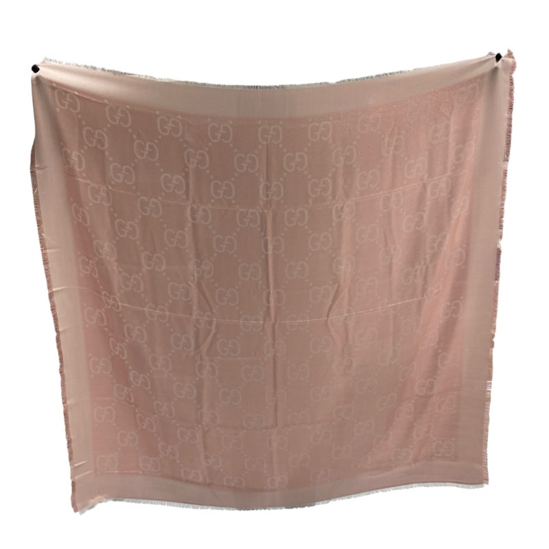 GUCCI 古馳 694839 披巾 粉色-0