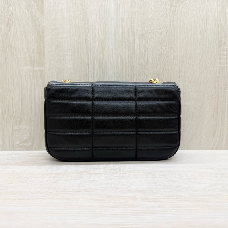 CELINE黑金牛皮MATELASSE MONOCHROME肩背鏈包-3