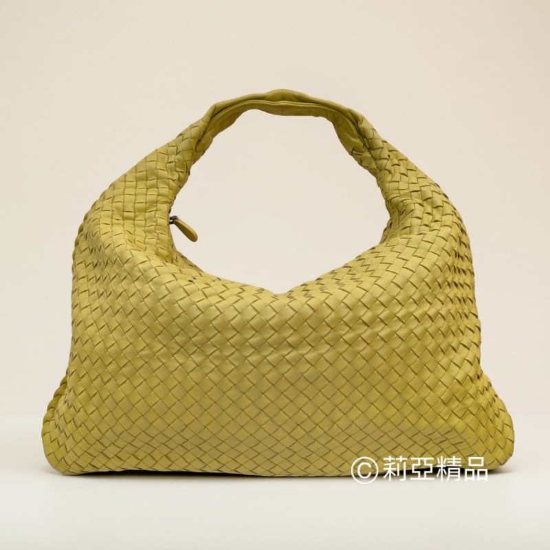 莉亞精品♡BV 檸檬黃和尚包 二手美包-0