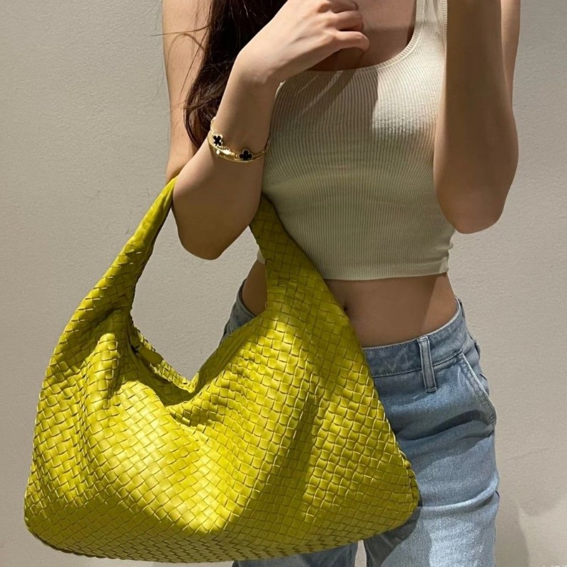 莉亞精品♡BV 檸檬黃和尚包 二手美包-3