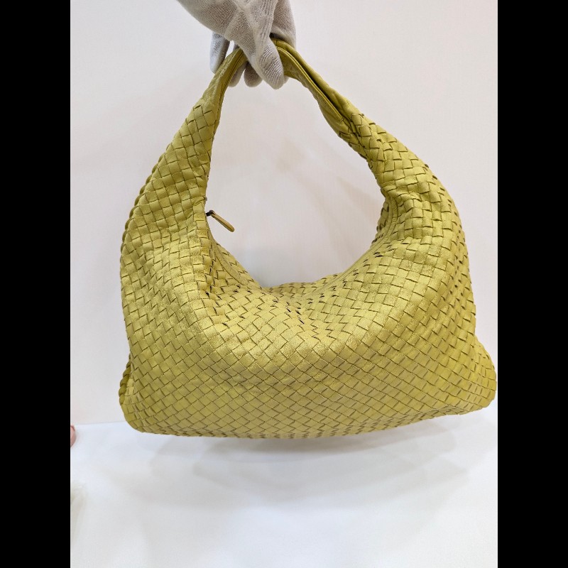 莉亞精品♡BV 檸檬黃和尚包 二手美包-4