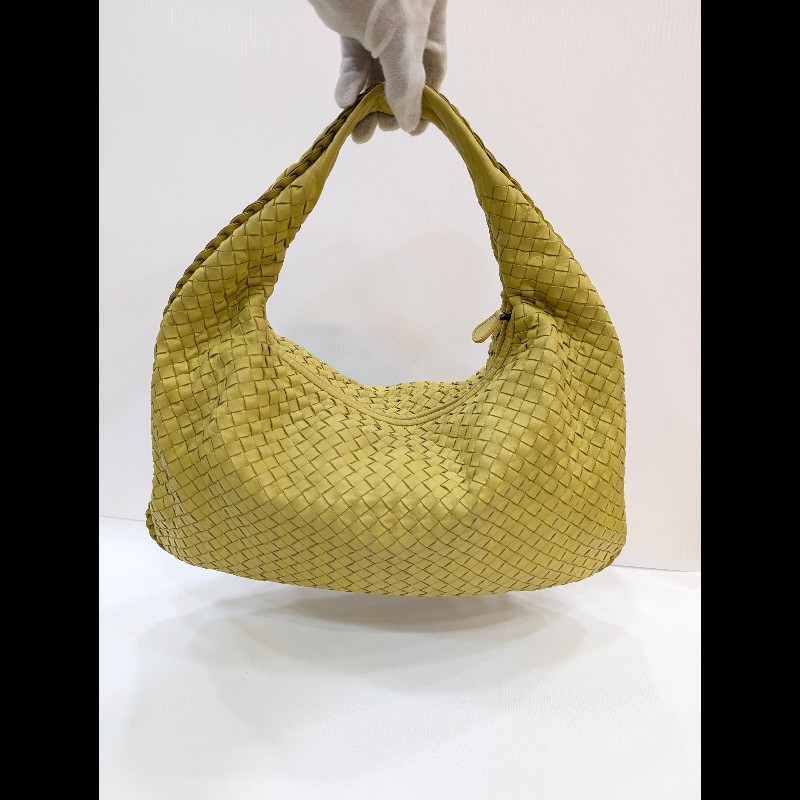 莉亞精品♡BV 檸檬黃和尚包 二手美包-5