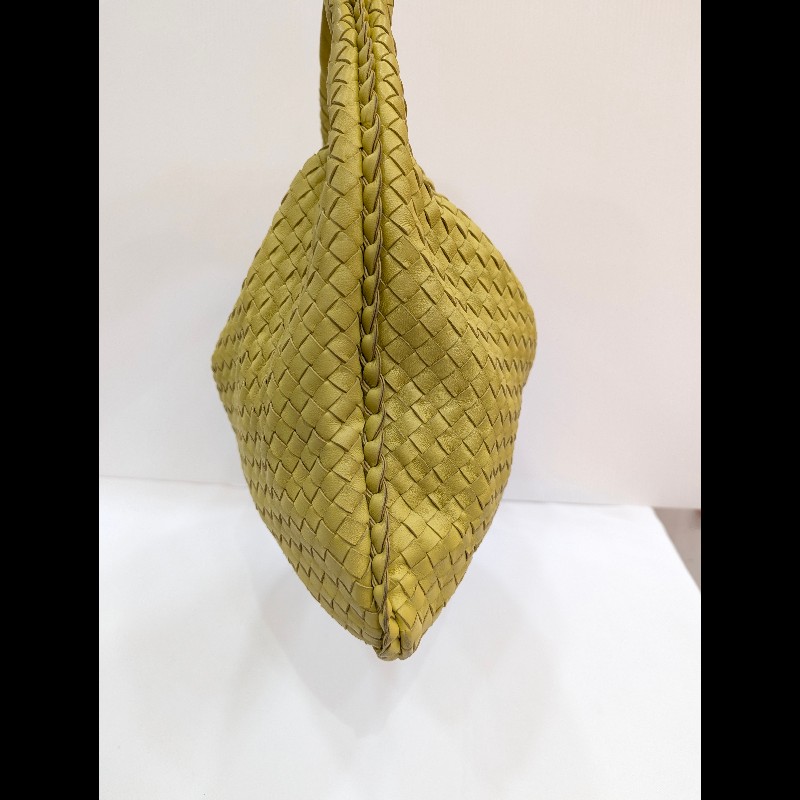 莉亞精品♡BV 檸檬黃和尚包 二手美包-6