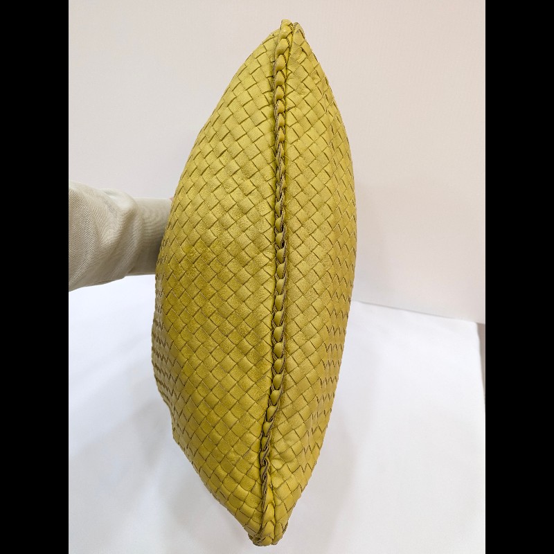 莉亞精品♡BV 檸檬黃和尚包 二手美包-10