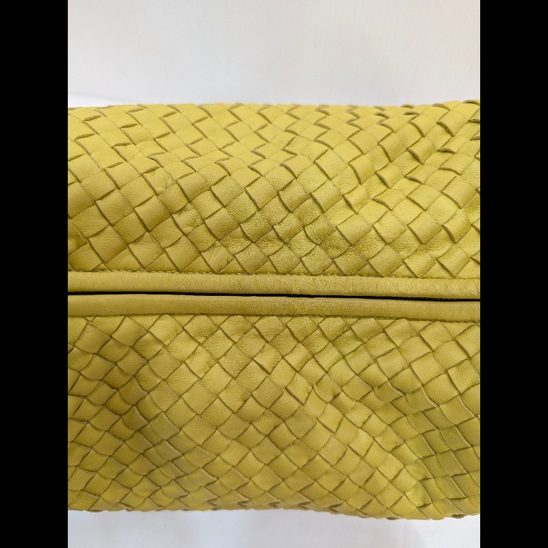 莉亞精品♡BV 檸檬黃和尚包 二手美包-12