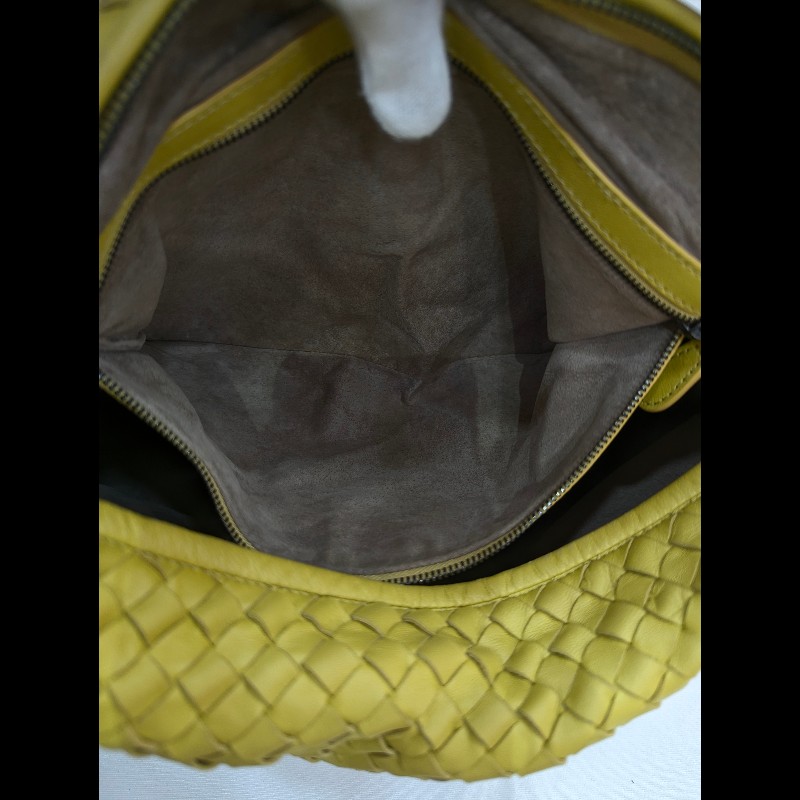 莉亞精品♡BV 檸檬黃和尚包 二手美包-15
