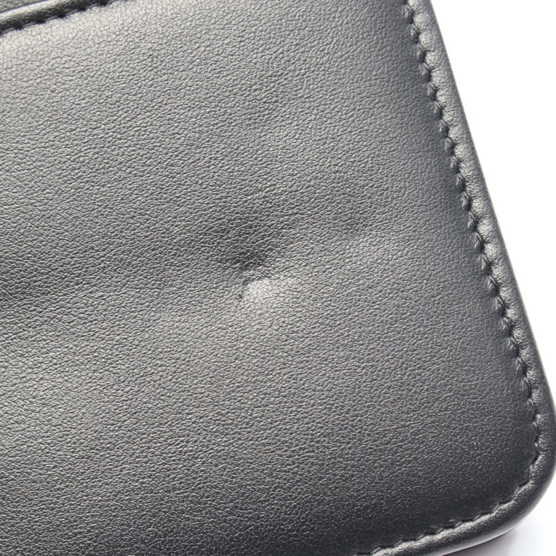 香奈兒 Boy Chanel 絎縫鏈條肩背斜背包 黑色皮革 金色五金 二手-6