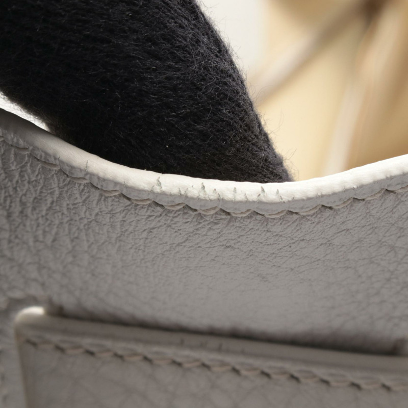 愛馬仕 Birkin 35 手提包，G Taurillon Clemence 皮革，白色，二手，女士，金色五金-8