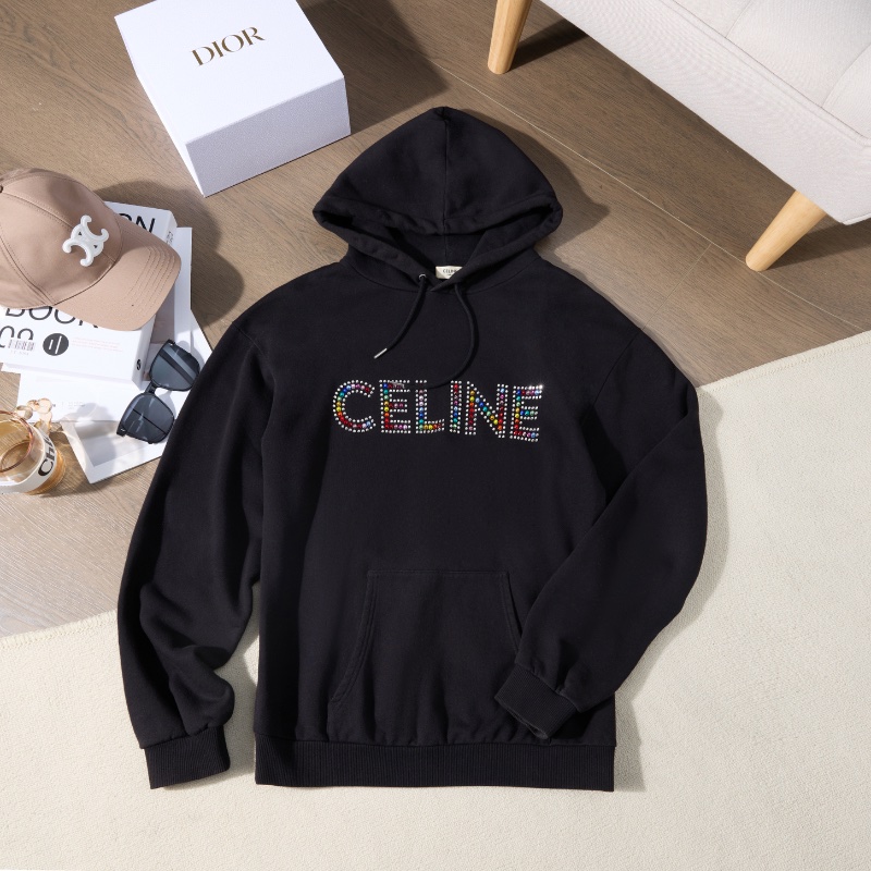 ❤️CELINE 彩色LOGO連帽衫 男女同款-0