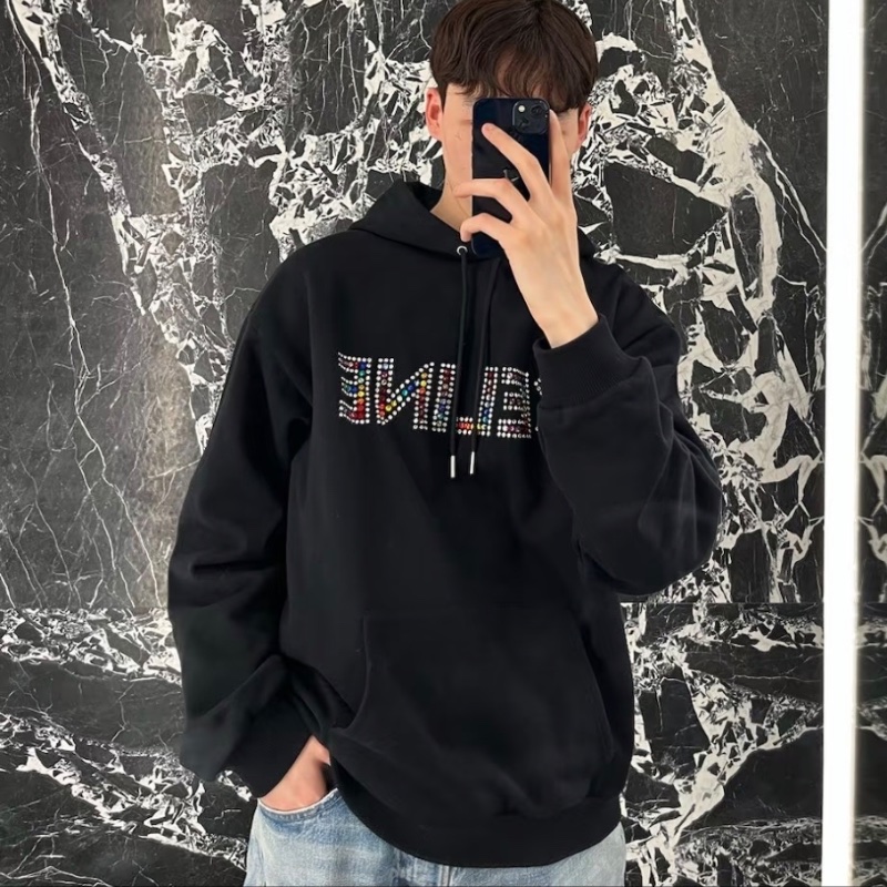 ❤️CELINE 彩色LOGO連帽衫 男女同款-2