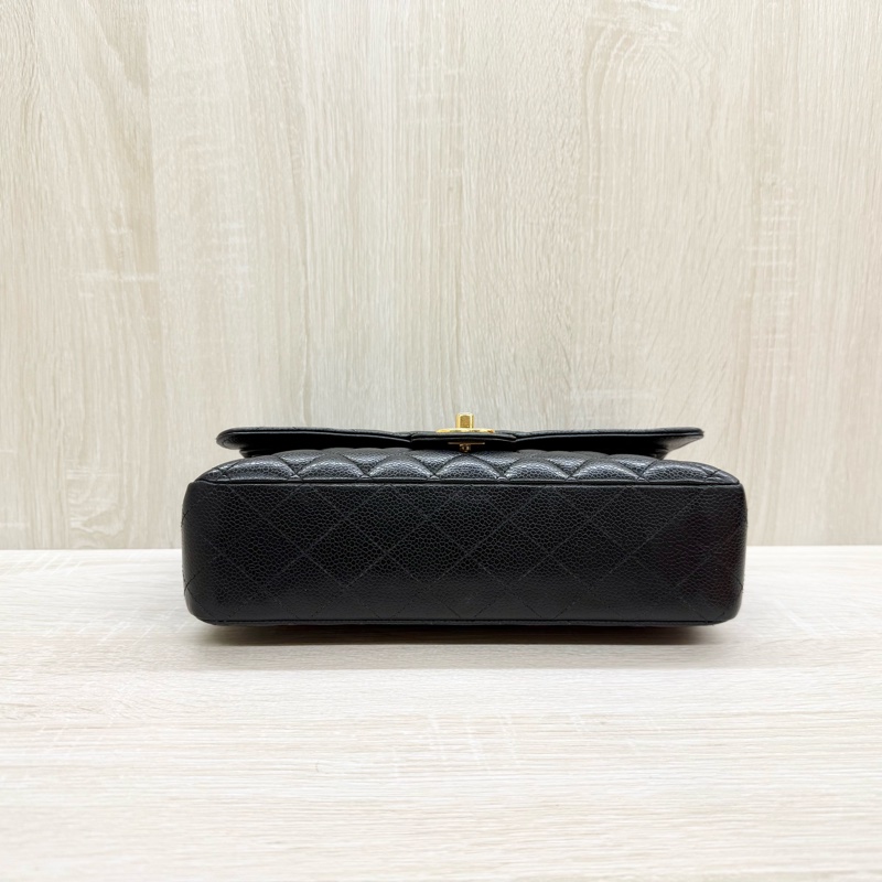 Chanel黑荔枝牛皮金釦coco25 A01112-6