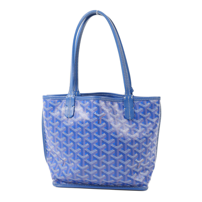 GOYARD 塗層帆布Anjou Mini銀扣手挽袋-1