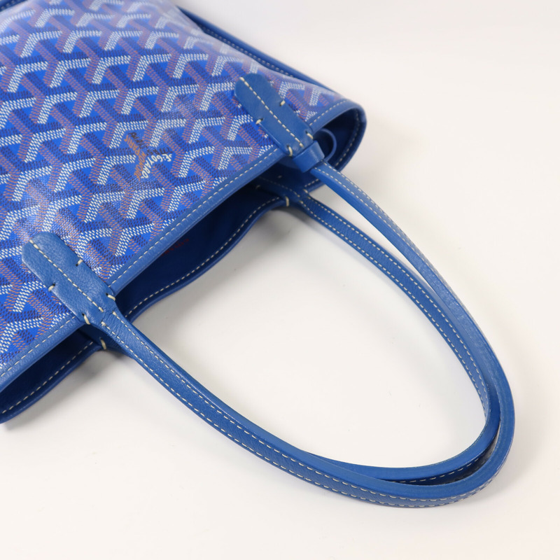 GOYARD 塗層帆布Anjou Mini銀扣手挽袋-7