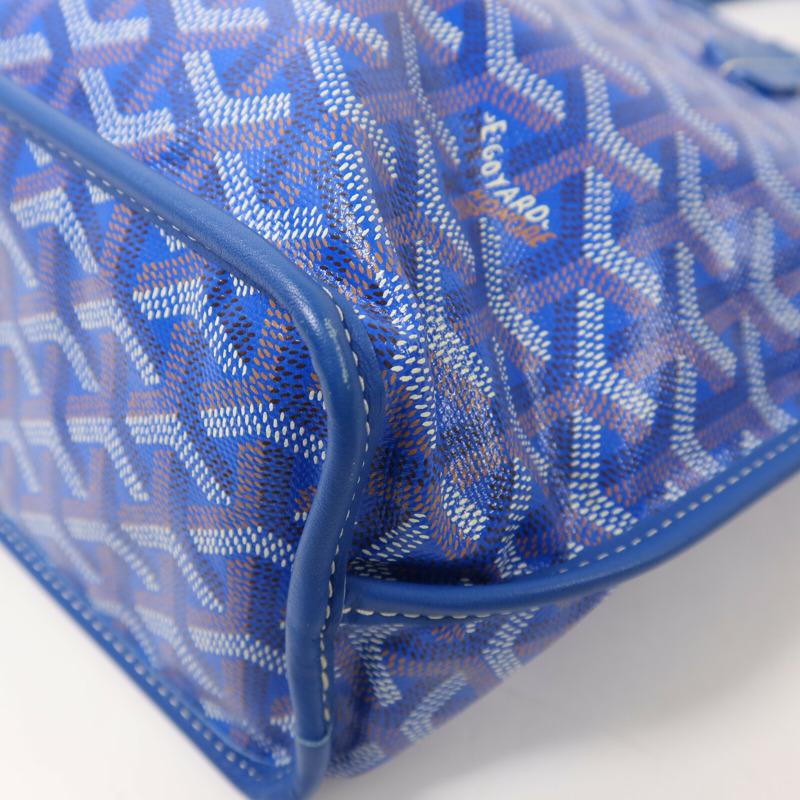 GOYARD 塗層帆布Anjou Mini銀扣手挽袋-9