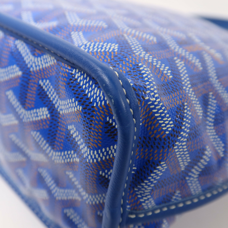 GOYARD 塗層帆布Anjou Mini銀扣手挽袋-11